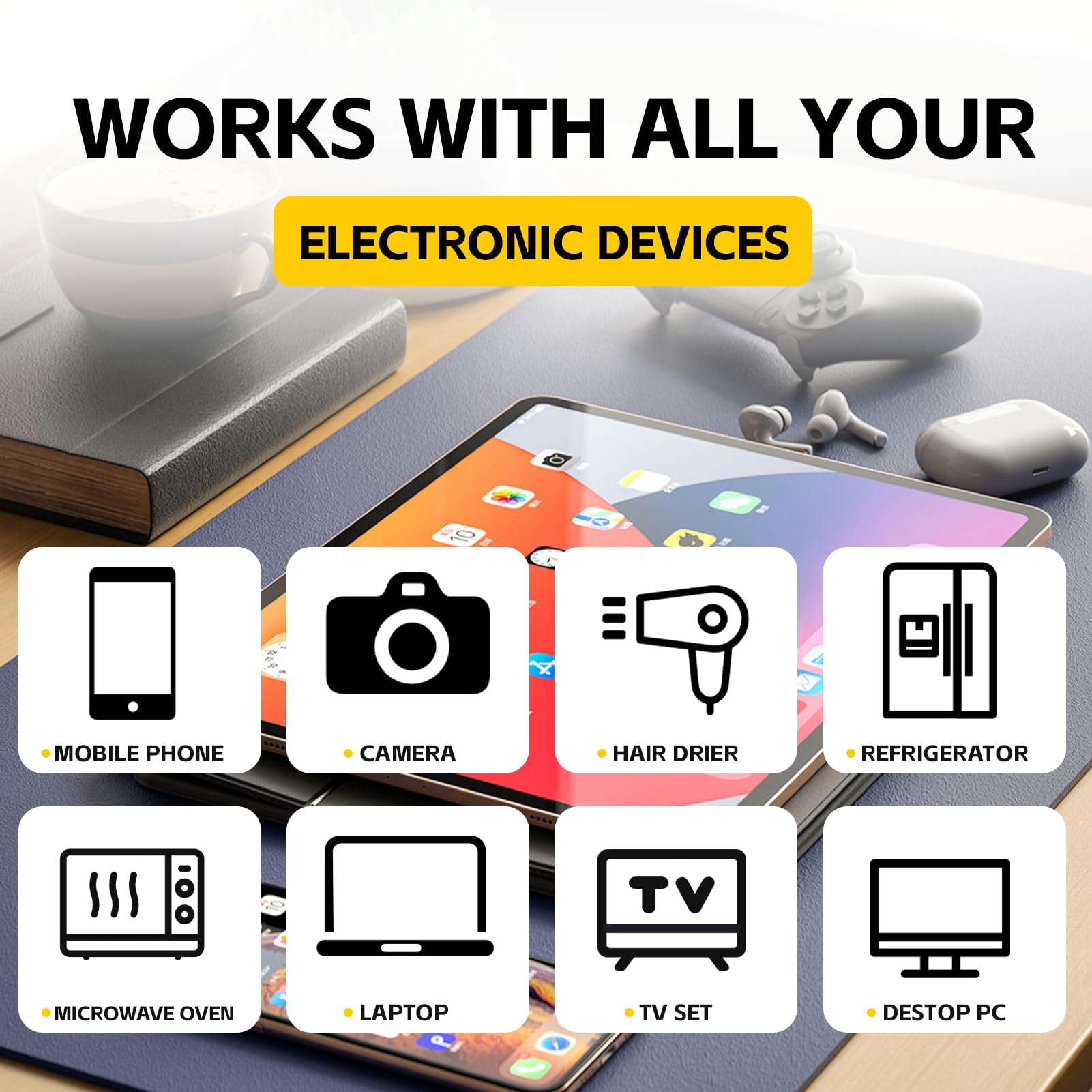 10 Pcs Phone Protection Stickers Neutralizers for Smart Phones/Tablets/Laptops/Computer/WiFi/Priner/TV Electronic Devices Blockers