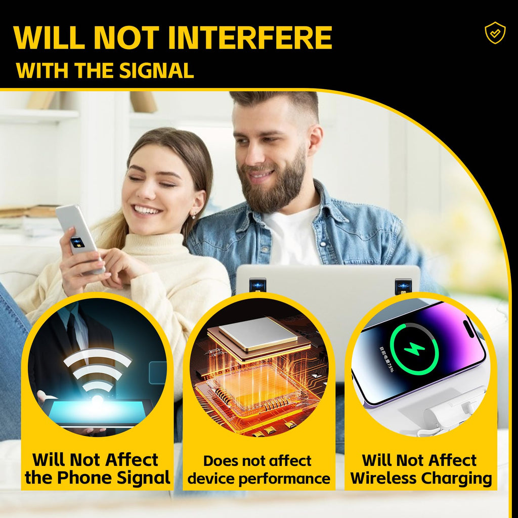 10 Pcs Phone Protection Stickers Neutralizers for Smart Phones/Tablets/Laptops/Computer/WiFi/Priner/TV Electronic Devices Blockers